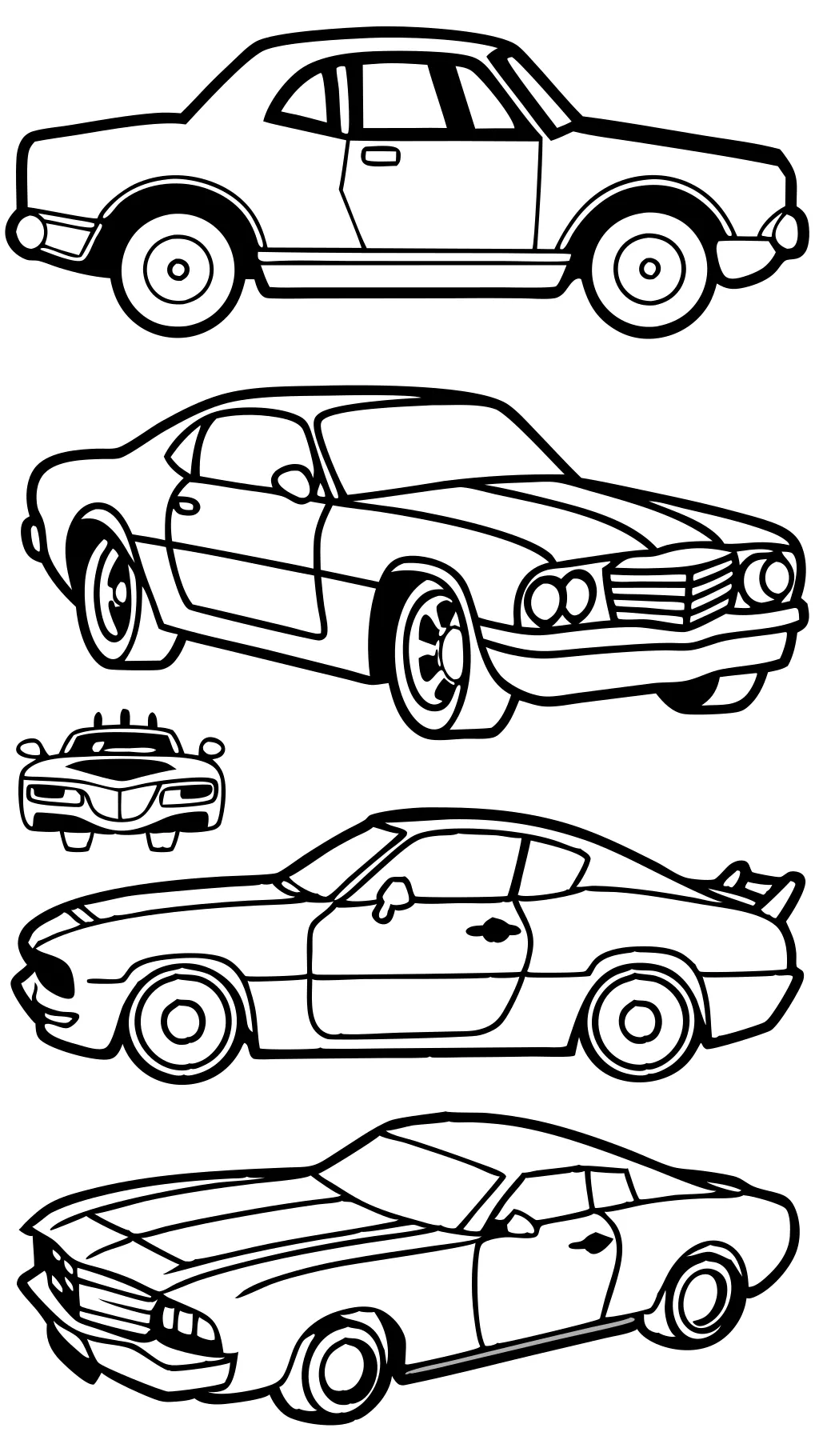 free cars coloring pages printable